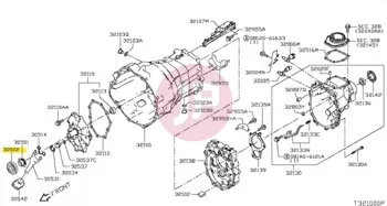 NISSAN 30502-69F1A - PULLEY, TENSIONING