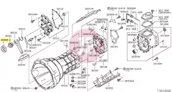 NISSAN 30502-69F1A - PULLEY, TENSIONING