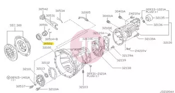 NISSAN 30502-V6200 - Clutch Release Bearing