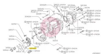 NISSAN 30534-0T000 - Clutch Fork Retainer Spring