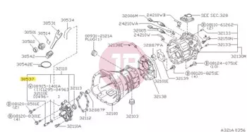 NISSAN 30537-40P00 - PIN-BALL