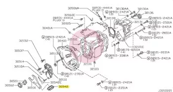 NISSAN 30542-VB000 - COVER-DUST