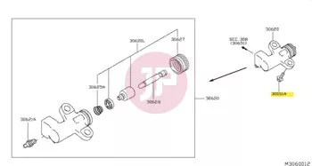 NISSAN 30678-01J0B - BOLT