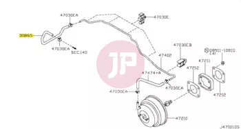 NISSAN 30865-VC300 - HOSE-VACUUM,CLUTCH