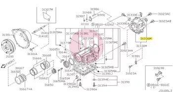 NISSAN 31375-41X01 - SEAL-OIL
