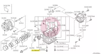 NISSAN 31377-41X06 - PLUG DRAIN O/PA
