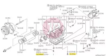 NISSAN 31377-41X06 - PLUG DRAIN O/PA
