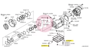 NISSAN 31377-41X60 - BOLT