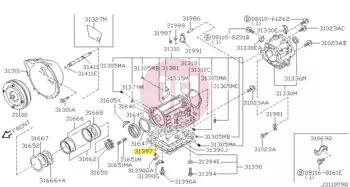 NISSAN 31397-51X02 - GASKET-OIL PAN