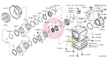 NISSAN 31397-90X0A - GASKET-OIL PAN