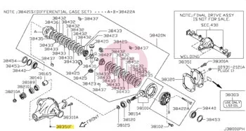 NISSAN 32103-U840A - PLUG ASSY-DRAIN