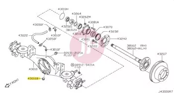NISSAN 32103-U840A - PLUG ASSY-DRAIN