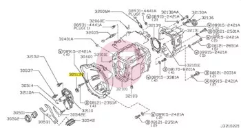 NISSAN 32113-VB000 - SEAL-OIL COVER
