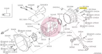 NISSAN 32136-01J00 - SEAL-OIL