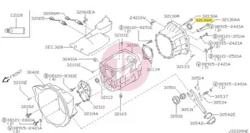 NISSAN 32136-01J00 - SEAL-OIL