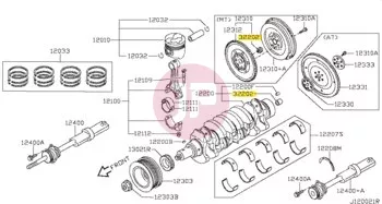 NISSAN 32202-B950A - BUSHING GEAR