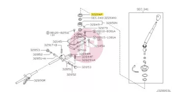 NISSAN 32204-V5004 - RING-SNAP