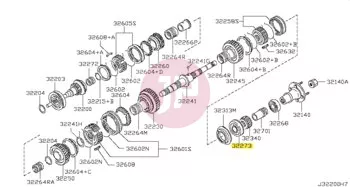 NISSAN 32223-VC21A - BRG MAIN SHAFT