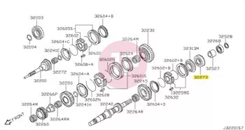 NISSAN 32223-VC21A - BRG MAIN SHAFT