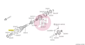 NISSAN 32224-VB100 - WASHER COUNTER