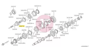 NISSAN 32271-Z5010 - BRG MAIN SHAFT