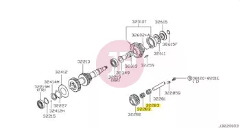 NISSAN 32283-01T01 - BEARING-REVERSE