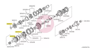NISSAN 32348-0T200 - RING RETAINING