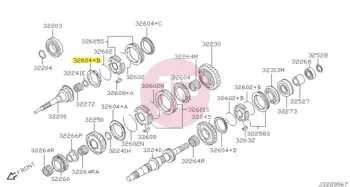 NISSAN 32620-VB103 - RING-BAULK