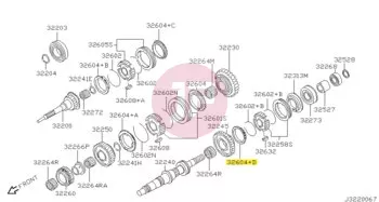NISSAN 32631-VB100 - RING-BAULK