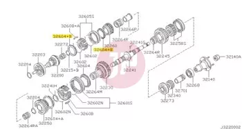 NISSAN 32631-VB100 - RING-BAULK