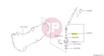 NISSAN 32861-H7301 - BUSH-CONTROL LE