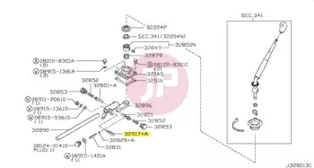 NISSAN 32917-E930A - SCREW-SET STRIK