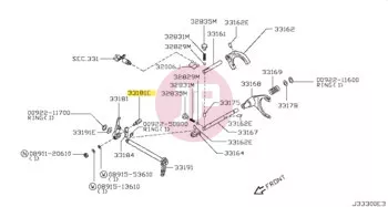 NISSAN 32917-E930A - SCREW-SET STRIK