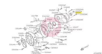NISSAN 33142-01J01 - SEAL OIL PINION