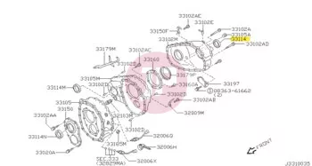 NISSAN 33142-01J01 - SEAL OIL PINION