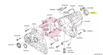 NISSAN 33142-01J10 - SEAL OIL PINION
