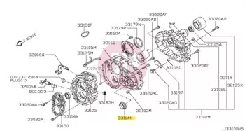 NISSAN 33216-33G01 - SEAL-OIL