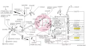 NISSAN 33288-41G01 - BUSH-CONT LEVER