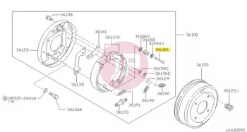 NISSAN 36186-VS40A - PIN
