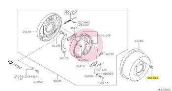 NISSAN 36194-05T10 - PLUG ADJ HOLE
