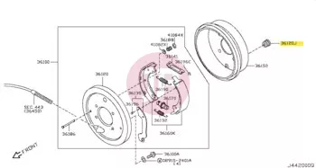 NISSAN 36194-05T10 - PLUG ADJ HOLE