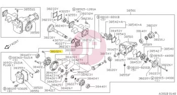 NISSAN 38102-12S00 - BOLT DRIVE GEAR