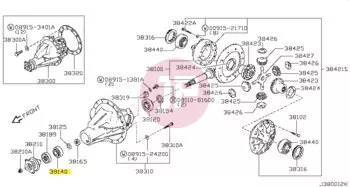 NISSAN 38120-13260 - BEARING PINION