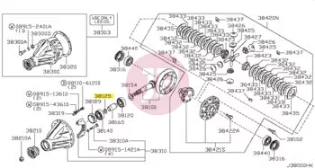 NISSAN 38125-8210A - WASHER