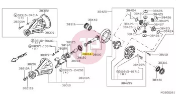 NISSAN 38151-01J5A - Adjustment Shim
