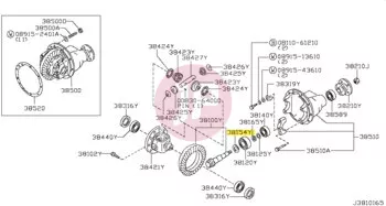 NISSAN 38151-01J8B - SHIM ADJUST