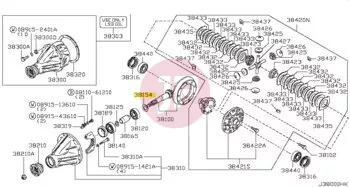NISSAN 38151-01J8B - SHIM ADJUST