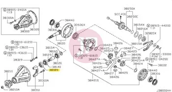 NISSAN 38189-J2012 - SEAL OIL