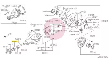 NISSAN 38189-J2012 - SEAL OIL