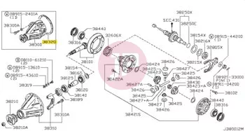 NISSAN 38320-J2023 - PACKING COVER